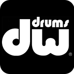 DW Bass Drum Sticker (white)